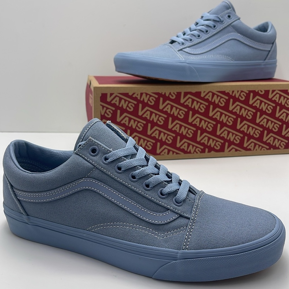 Vans Men’s Sneakers Low-Top Canvas Sneakers Old Skool
Pastel Mono Dusty Blue - Picture 14 of 16